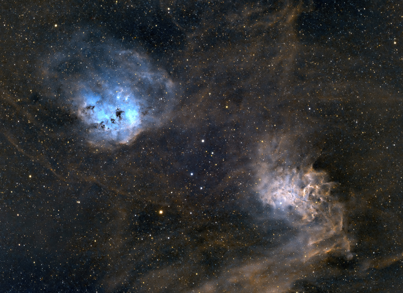 IC 405, IC 410, Mel 31, NGC 1893