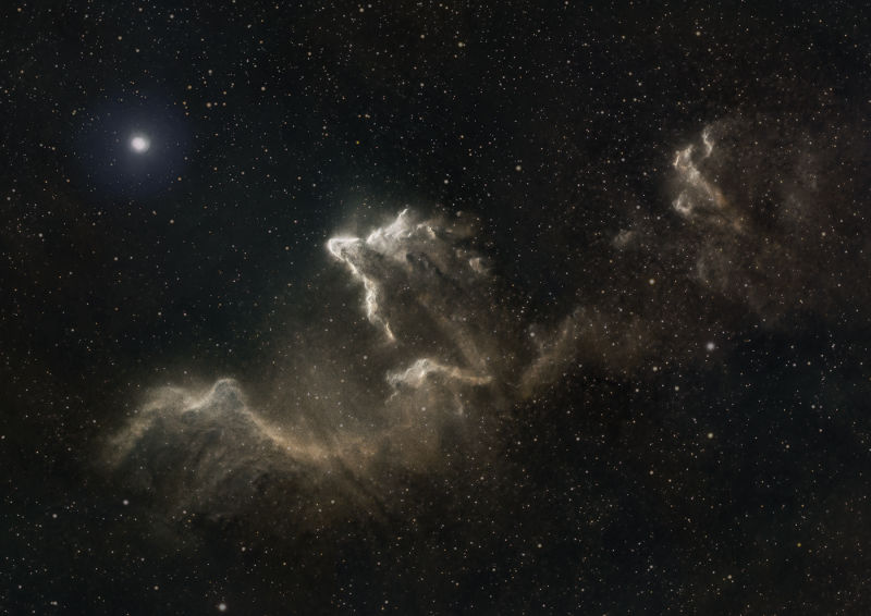 The Ghost of Cassiopeia Nebula - IC 59 & IC 63