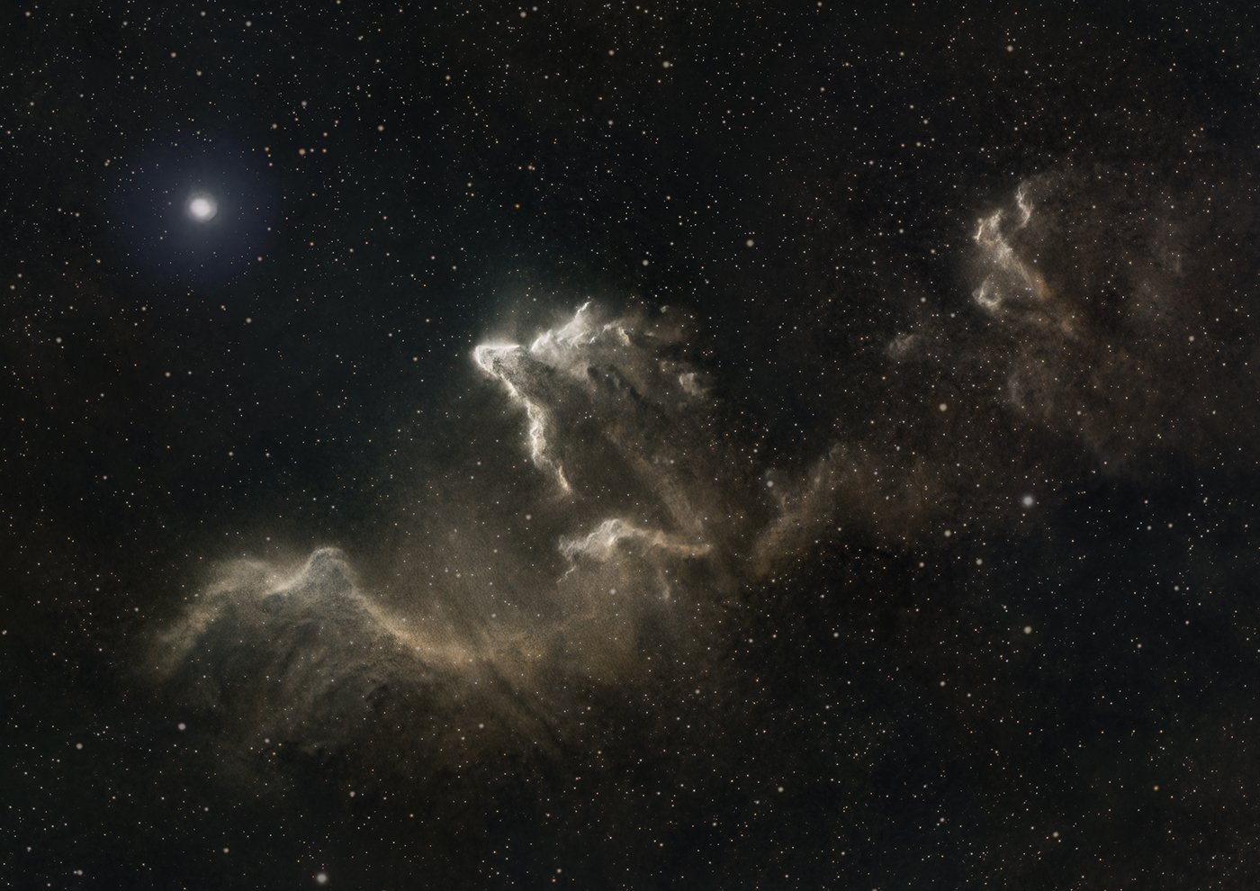 The Ghost of Cassiopeia Nebula - IC 59 & IC 63
